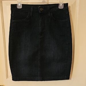 Just Black Dark Denim Skirt